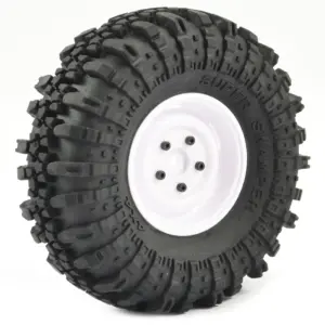 Fastrax 1:10 Crawler Swamper 1.9 Scale Wheel Ø118mm Tyre (White)(2)