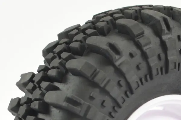Fastrax 1:10 Crawler Swamper 1.9 Scale Wheel Ø118mm Tyre (White)(2)