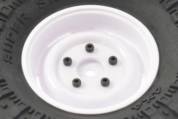 Fastrax 1:10 Crawler Swamper 1.9 Scale Wheel Ø118mm Tyre (White)(2)
