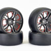 Fastrax 1/10 (4) Drift D1 Tyre W/3mm 10-Spoke Wheel- Graphite - Image 2