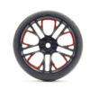 Fastrax 1/10 (4) Drift D1 Tyre W/3mm 10-Spoke Wheel- Graphite - Image 3