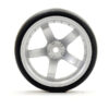 Fastrax 1/10 (4) Drift D1 Tyre W/9mm 5-Spoke Wheel- Satin Sil - Image 3