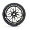 Fastrax 1/10 (4) Drift D1 Tyre W/9mm 20-Spoke Wheel - Black Chrome - Image 3