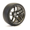 Fastrax 1/10 (4) Drift D1 Tyre W/3mm 10-Spoke Wheel- Graphite - Image 4
