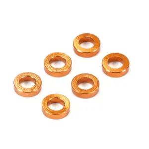 Fastrax M3 Flat Washer Gold 1.5mm (6)