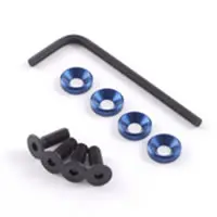 Fastrax M4 Engine Mounts w/f.h.screws Blue