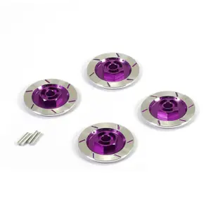 Fastrax Aluminium Disc Brake W/Wheel Hex (4pc) - Purple