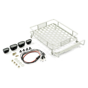 Fastrax Silver Aluminium Luggage Rack W/Led Lamps L165mm X W112mm