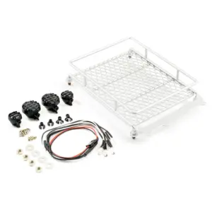 Fastrax Silver Aluminium Luggage Rack W/Led Lamps L130mm X W110mm