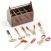 Fastrax Scale Wood Tool Box W/Cast Metal Tools - Image 2