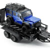 Fastrax Dual-Axle Trailer W/Ramps & Leds (Med 1/12-1/18) - Black - Image 6