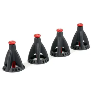 Fastrax 6-Ton Alloy Adjustable Scale Height Jack Stand (4pc) - Black