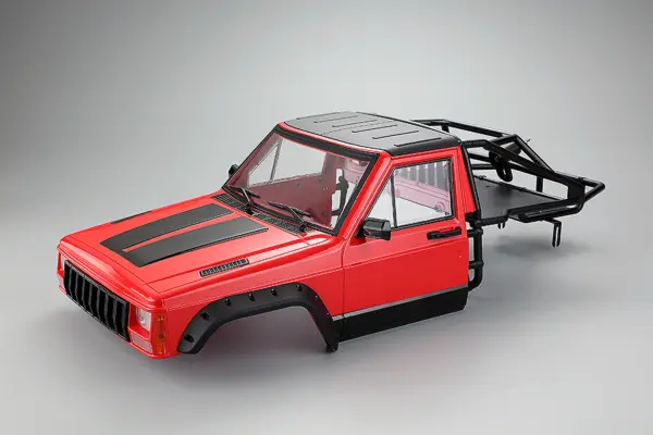 Fastrax 1/10 Rockee Pick-Up & Rear Cage Hardbody 313-324mm - Red