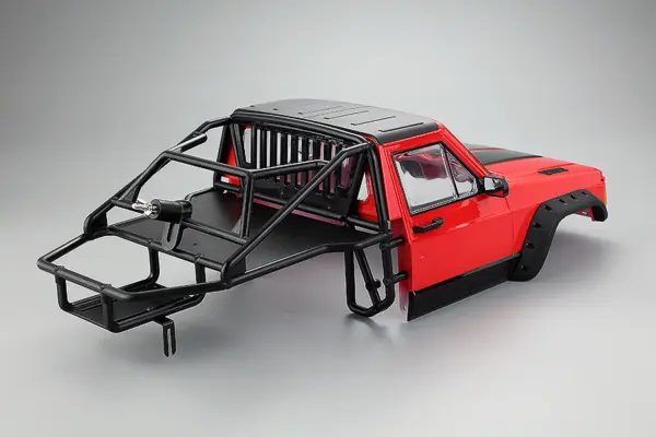 Fastrax 1/10 Rockee Pick-Up & Rear Cage Hardbody 313-324mm - Red