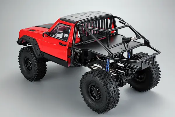 Fastrax 1/10 Rockee Pick-Up & Rear Cage Hardbody 313-324mm - Red