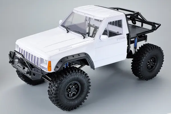 Fastrax 1/10 Rockee Pick-Up & Rear Cage Hardbody 313-324mm - White