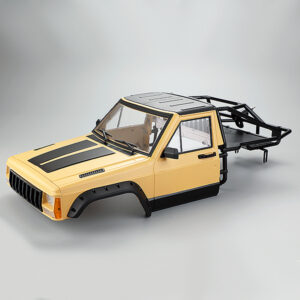 Fastrax 1/10 Rockee Pick-Up & Rear Cage Hardbody 313-324mm - Yellow