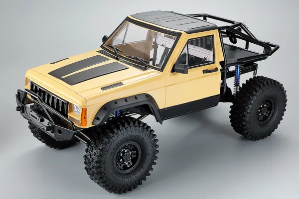 Fastrax 1/10 Rockee Pick-Up & Rear Cage Hardbody 313-324mm - Yellow