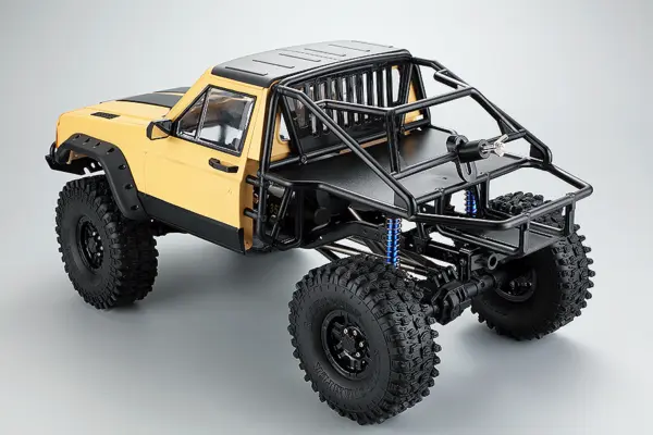 Fastrax 1/10 Rockee Pick-Up & Rear Cage Hardbody 313-324mm - Yellow