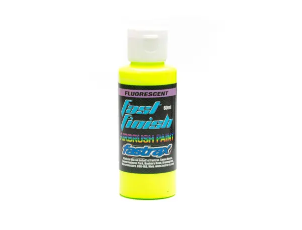 Fastrax Fast Finish Airbrush Paint Flo Yellow 60ml