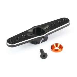 Fastrax 25t Black Aluminium DBL Servo Horn (Savox/Futaba)