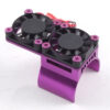 Fastrax Blue Aluminium Twin Fan Motor Heatsink Unit - Image 2