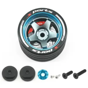 Fastrax Aluminium Steering 5-Spoke Wheel - Sanwa, Futaba, Flysky