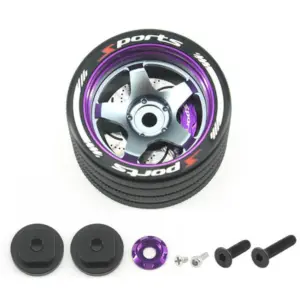 Fastrax Aluminium Steering 5-Spoke Wheel - Sanwa, Futaba, Flysky