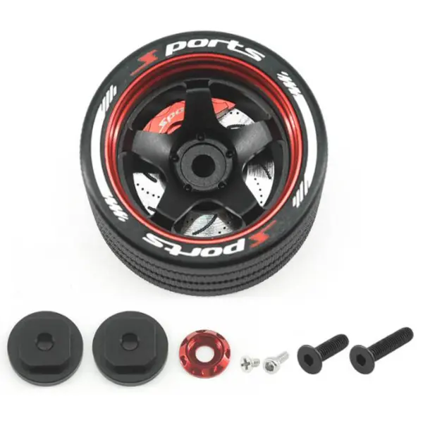 Fastrax Aluminium Steering 5-Spoke Wheel - Sanwa, Futaba, Flysky