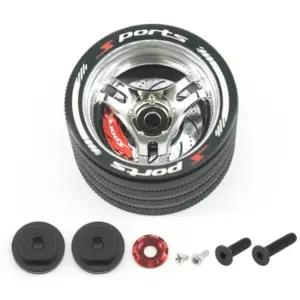 Fastrax Aluminium Steering 3-Spoke Wheel - Sanwa, Futaba, Flysky