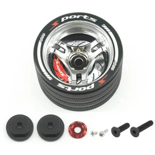 Fastrax Aluminium Steering 3-Spoke Wheel - Sanwa, Futaba, Flysky