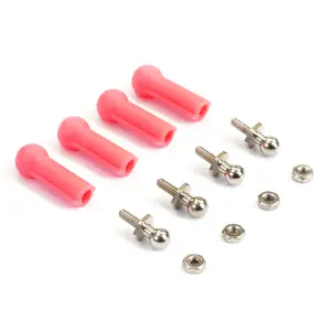 Fastrax Ball Cups (4) Red With Ball Studs