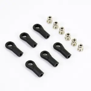 Fastrax Rose Joints (6) Black W/Balls