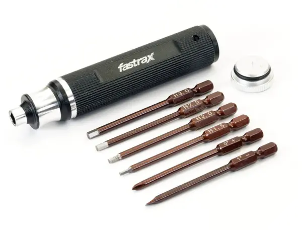 Fastrax 6-Piece Changeable HND Tool 1.5/2.0/2.5/3.0mm/ph/flat