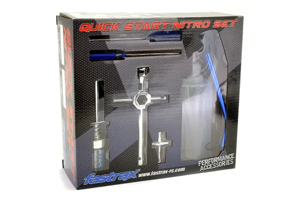 Fastrax Nitro Starter Set (Euro Plug) With 3000mah Glow Starter