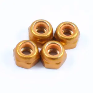 Fastrax M3 Gold Locknuts (4pcs)