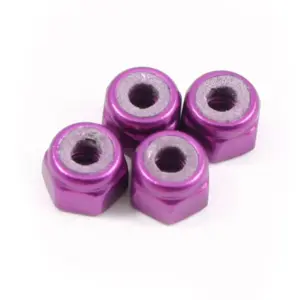 Fastrax M3 Purple Locknuts (4pcs)