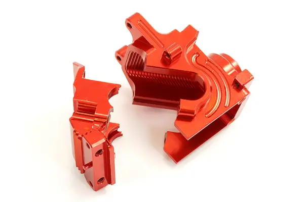 Fastrax Arrma Alu Gearbox Housing for Krat/Typh/Tal/Limit - Red