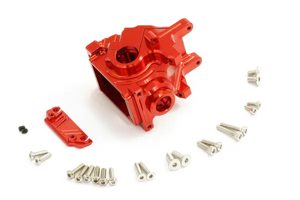 Fastrax Arrma Alu Gearbox Housing for Krat/Typh/Tal/Limit - Red
