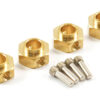Fastrax TRX-4 Brass Hex Wheel Hub (4) - Image 2