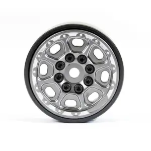 Fastrax TRX-4m CNC Titanium Beadlock Wheels (4) Fits Scx24 / FTX Mini Outback