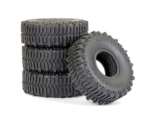 Fastrax TRX-4m Super Swamper Tyre & Foam Set (4pc) 60x21mm – view 3