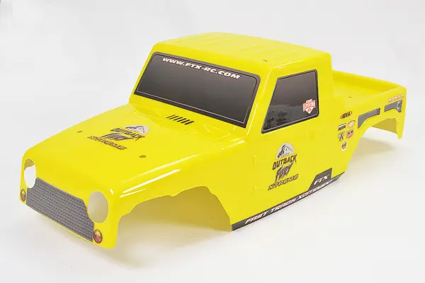 FTX Fury X Printed Dropcab Body - Yellow