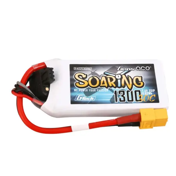 Gensace Soaring LiPo 2S 7.4V-1300-30C (XT60) 69x34x14.5mm 79g G-Tech