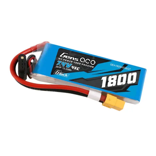 Gensace Soaring LiPo 2S 7.4V-1800-45C(XT60) 90x30x17mm 111g G-Tech