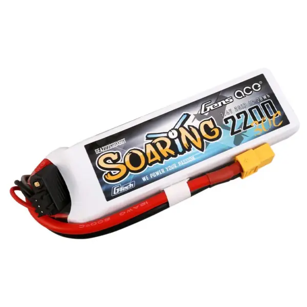 Gensace Soaring Lipo 2s 7.4v-2200-30c (Xt60) 104x34.5x14.5mm 122g Gt