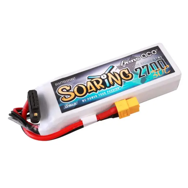 Gensace Soaring Lipo 3s 11.1v-2700-30c(xt60) 103x34x25mm 190g G-Tech