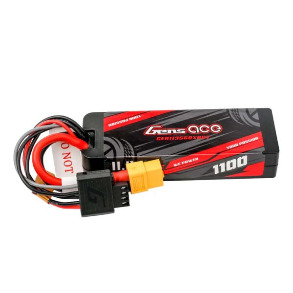Gensace G-Tech Hard 3s 11.1v-1100-60c 92.8x31.8x17.6mm 104g (Xt60)