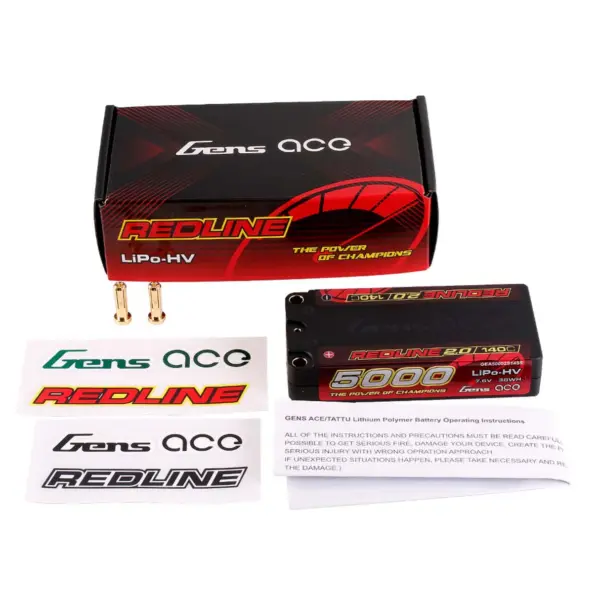Gensace Redline 2.0 Shorty 2s Hv 7.6v-140c-5000 97x47x20mm 179g