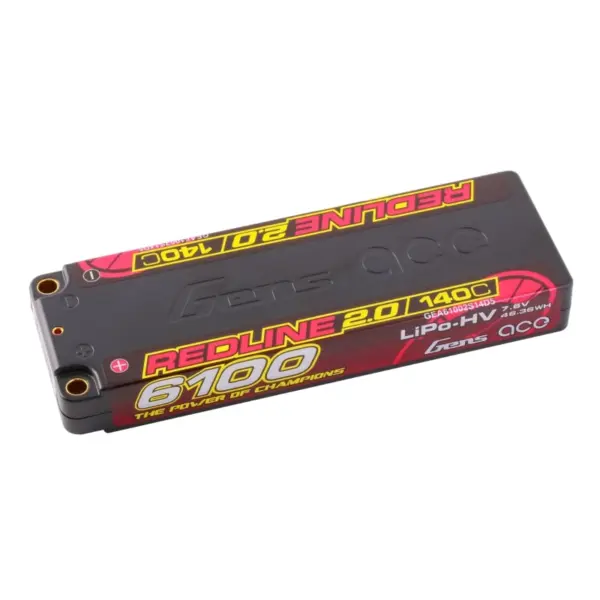 Gensace Redline 2.0 Low Prof 2s Hv 7.6v-140c-6100 139x47x18.5mm 226g